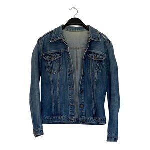For Joseph Distressed Fitted Denim Jacket